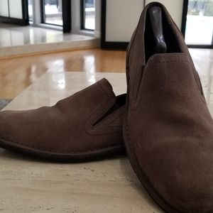John Varvatos suede slip ons